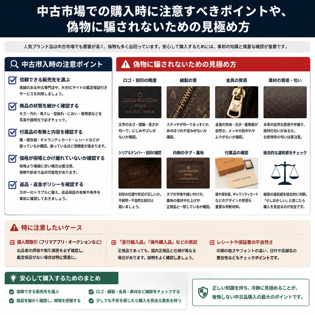 4. 中古バッグを買う際のポイント